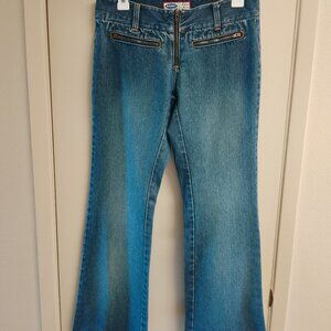 Women's Jrs Vintage Y2K Old Navy Low Rise Zip Front Boot Cut Jeans Size 4